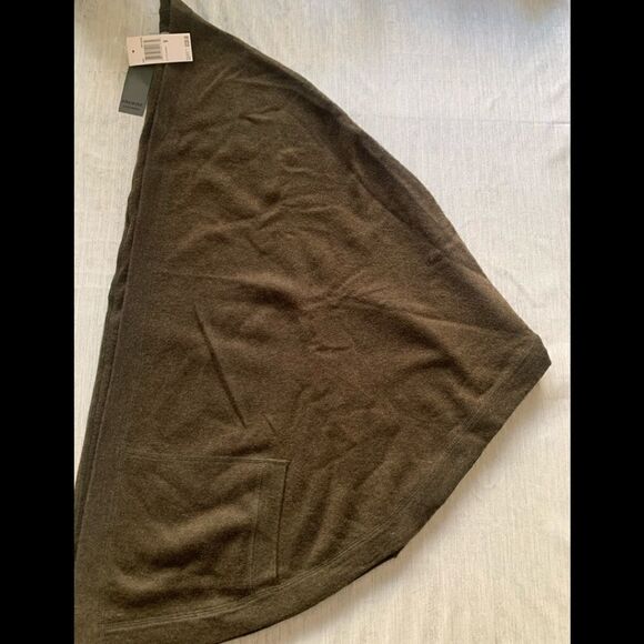 🔥Premise 100% cashmere top stitch open front cashmere cape size M, NWT - Picture 6 of 7